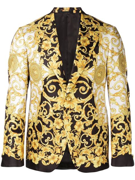 versace baroque print blazer|Versace Blazers for Men .